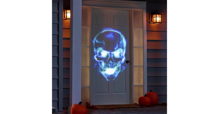 Outdoor projection light with motion halloween decor